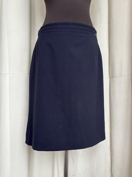 Women GEIGER Skirt Navy Wool 44 / XXL / 52
