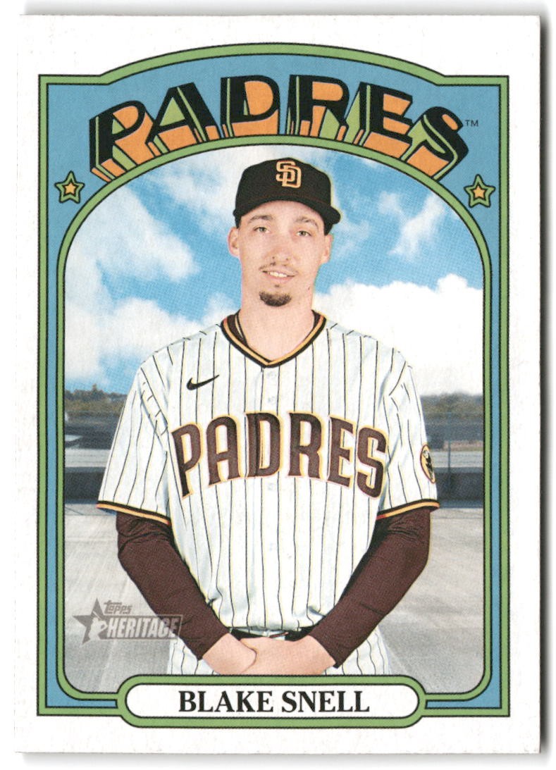 2021 Topps Heritage #669 Team Color Swap Variation Blake Snell