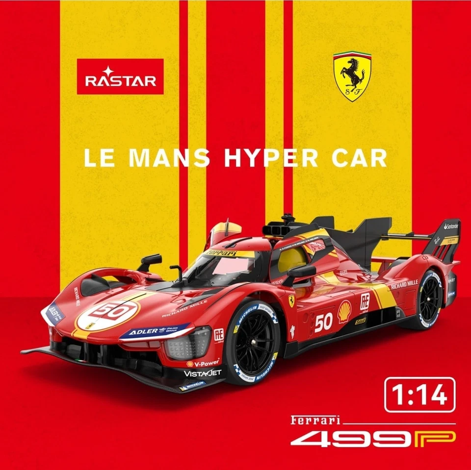 Ferrari Le Mans 499P Remote Control Car - Red RC Race Toy Vehicle Gift 1:14 New - Image 4 of 4