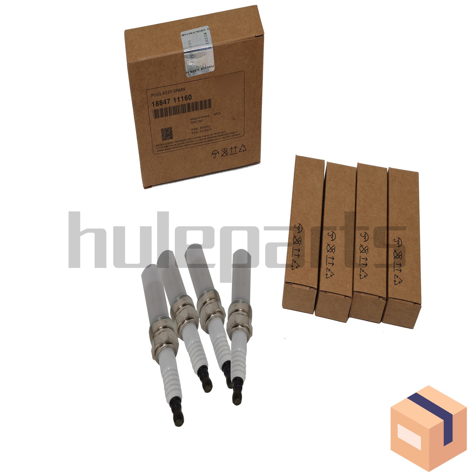 4PCS SPARK PLUG for HYUNDAI KIA Sonata Tucson Optima Sorento 2.4L 1884711160 NEW