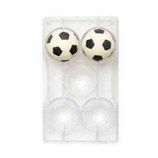 Stampo 5 cioccolatini Pallone Calcio in policarbonato Ø 5,2 cm Decora