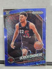 2024-25 Panini Prizm Black Ulrich Chomche Blue Shimmer 35/35 FOTL RC BOOKEND!!
