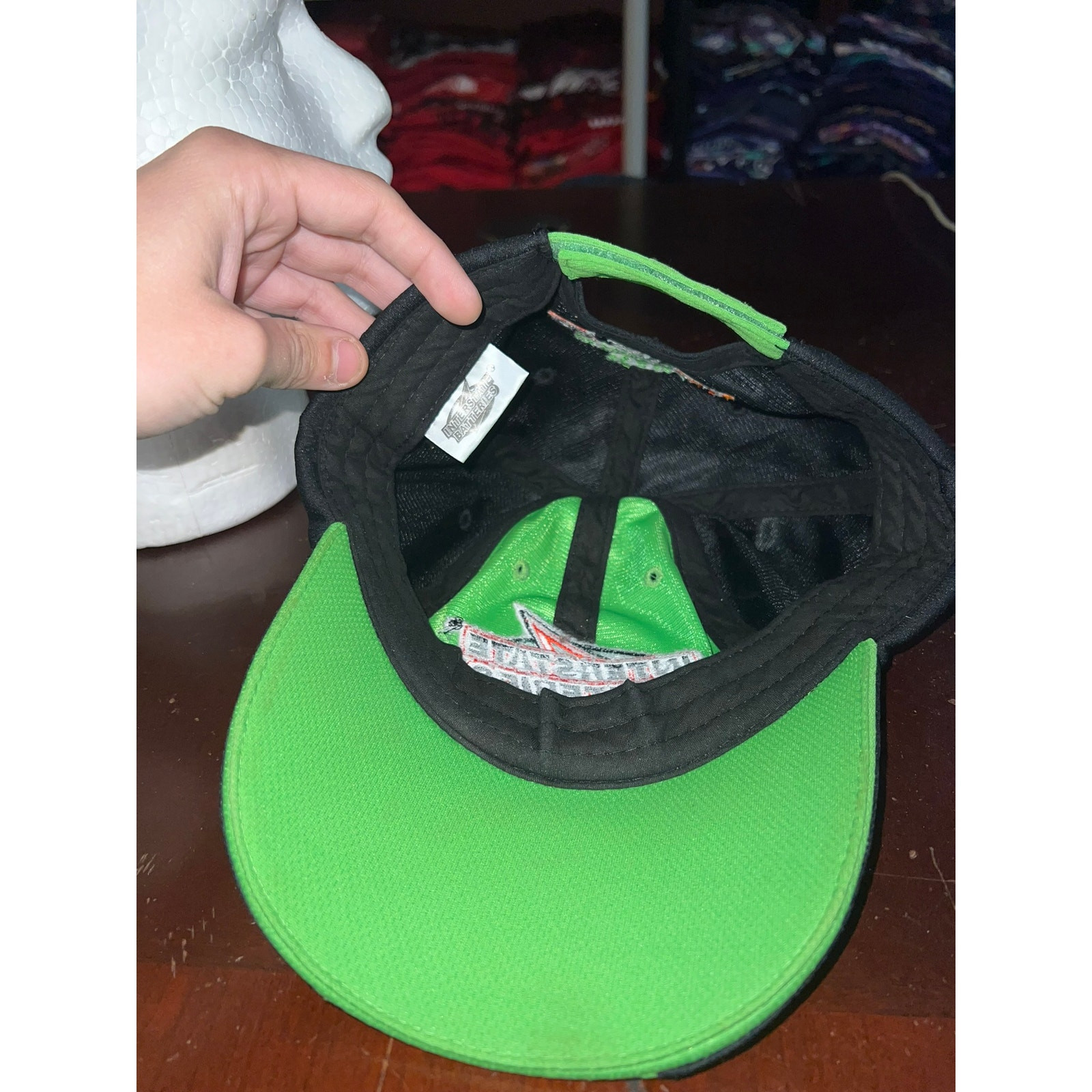 Interstate Racing Hat Batteries Green Black Race … - image 6
