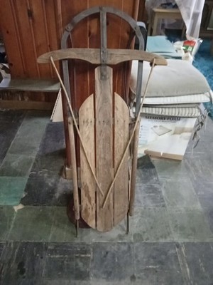 Sled Made From White Ash Tree. This Is A Steal For This Price And Condition 