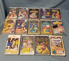 All Sealed Walt Disney VHS Masterpiece Collection Movies Lot Of 14 Hype Stickers