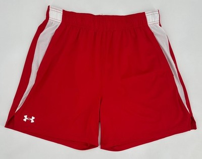 Under Armour Shorts Mens Large Red 6 In Tech Vent Ultra Loose Fit Retro 1383723