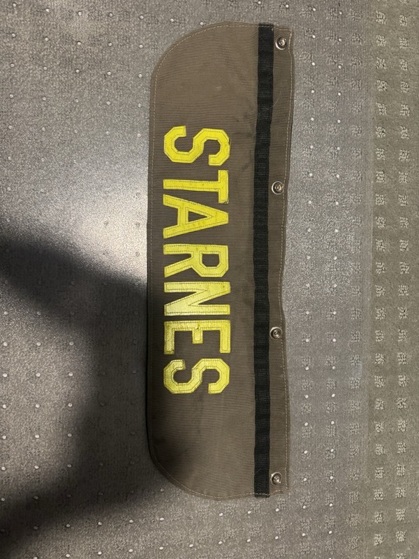 Firefighter Bunker Gear Name Panel: Starnes