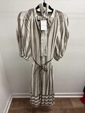 Zimmerman Acacia Blouson Shirt Maxi Dress Size 8