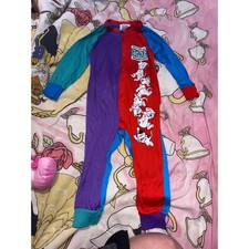 Vintage Disney 101 Dalmatians Colorblock Pajamas One Piece 24 mth 90s era