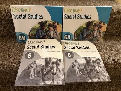 Discover Social Studies (6A &B) set of 4, New