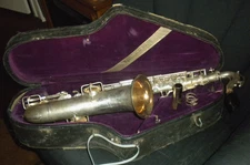 Vintage King H. N. White Saxophone #50683+Buescher C Melody Mouthpiece+Org. Case