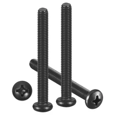 Phillips Pan Head Bolts M5-0.8x50 25Pcs Stainless Steel for Door Window