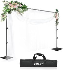 Backdrop Stand, 10x10ft Width Adjustable Photography Background Support Poles