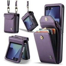 ASAPDOS Crossbody Case Compatible with Samsung Galaxy Z For Z Flip 7 Purple