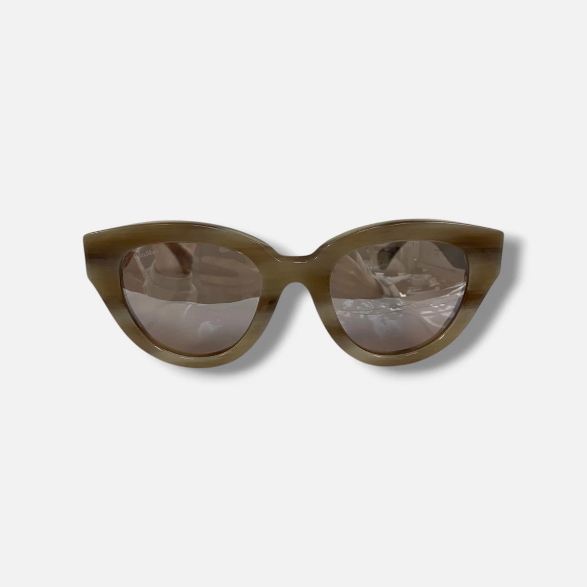 MaxMara Cat Eye Sunglasses in tortoise with brown lenses, NWOT MaxMara MM0090 Sunglasses | Select Eyewear main image 2