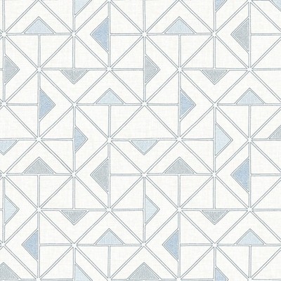 FD26635_Georgia Geometrische Dreiecke Hellblau Weiße Fine Decor Tapete
