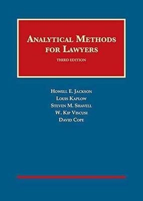 Analytical Methods for - Hardcover, by Jackson Howell; Kaplow - Acceptable