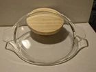 Vintage Pyrex Clear Glass Round Casserole Lid 475-C23 -  Lid Only