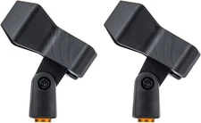 2-Pack Spring-Loaded Microphone Clips for Most Spring-loaded 
