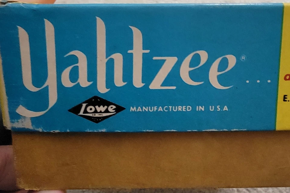 Vintage 1956 Lowe Yahtzee Game Complete W/ Original Box ~ Game Box #950 Good Con - Image 3 of 4