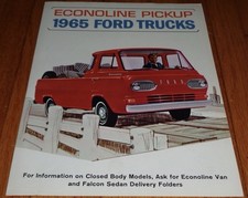 1965 Ford Econoline Pickup Truck Sales Brochure 1965 Ford Econoline Pickup Truck Sales Brochure