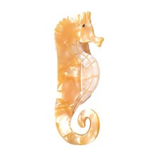 Orange Hippocampus Claw Clip,Acetate Hair Clips,Small Claw Clips for Women