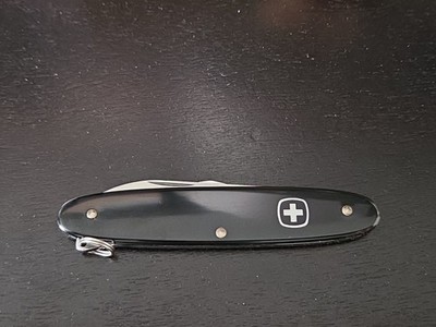 Rare Wenger Delemont Black 16920 Patriot Swiss Army Knife Mint! | eBay