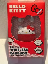New in Box Sanrio Hello Kitty Bluetooth Wireless Earbuds with Charging Case