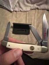 Boker Tree Brand White Bone High Carbon Stainless Steel Stockman Pocket Knife