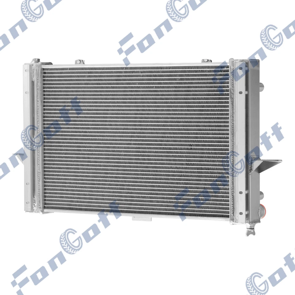 2 Row Aluminum Radiator Shroud Fan Fit 1998-04 2003 Volvo C70 V70 S70 2.3L 2.4L - Imagem 3 de 4