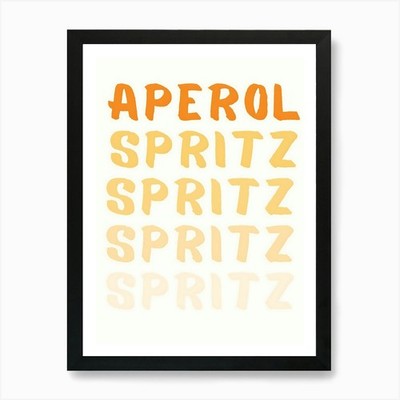 Aperol Spritz 6 Art Print Framed Wall Art Poster Canvas Print Picture
