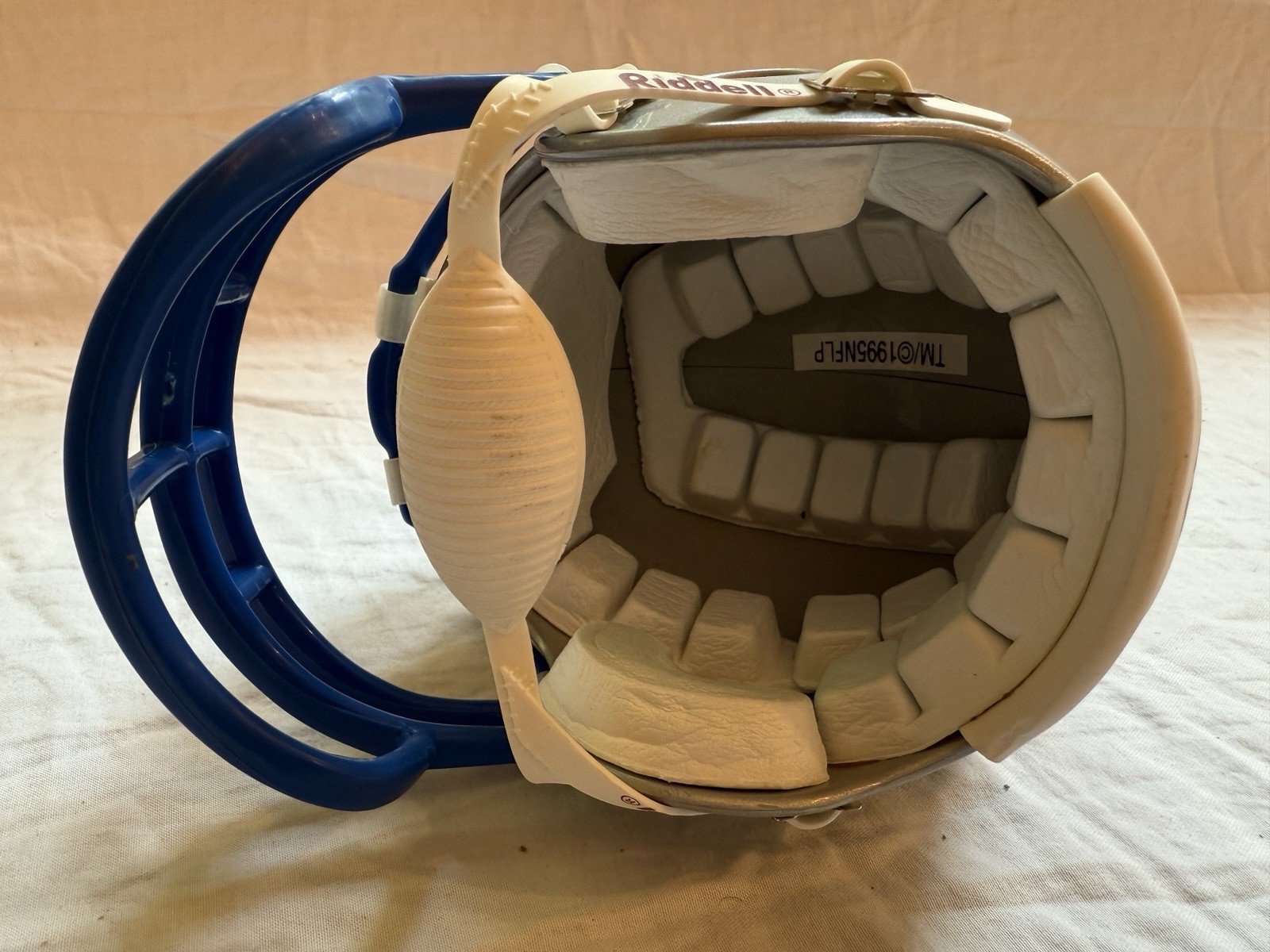 💙NFL Football Joey Harrington Signed Detroit Lions Mini Helmet Riddell