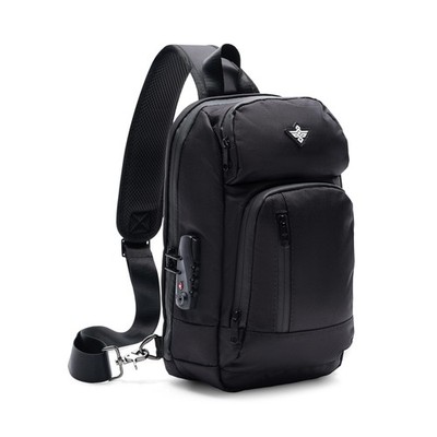 Equinox Sling Backpack Anti Theft Combination Lock Chest Shoulder Bag Waterpr...