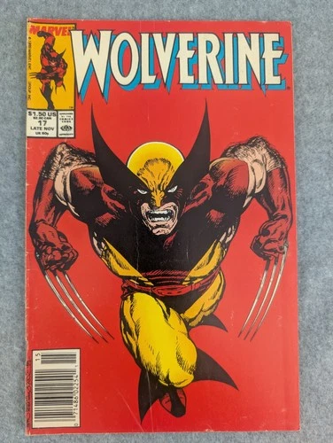 Marvel Comics Wolverine #17 1989 Late Nov Newsstand Vintage