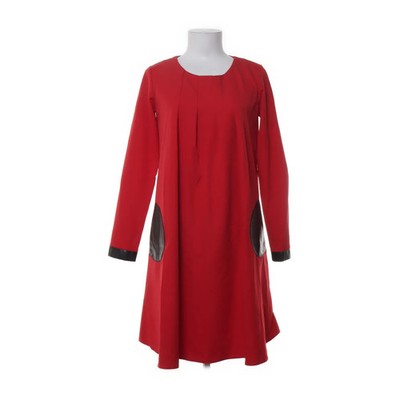 Fen-ka, Kleid, Größe: 36, F1123, Rot/Schwarz, Baumwolle/Polyester, Damen #IaZ