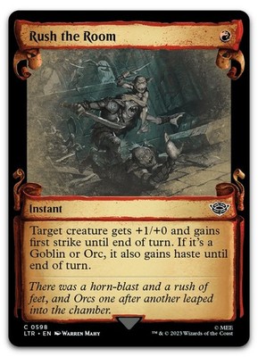 Rush the Room (Showcase Scrolls) #598 (NM) Lord of the Rings LTR Magic MTG