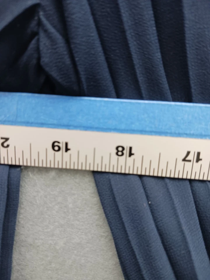 Vestido Banana Republic Mujer Cambio Hasta la Rodilla Talla S Azul Poliéster Manga Larga Foto 4 de 4