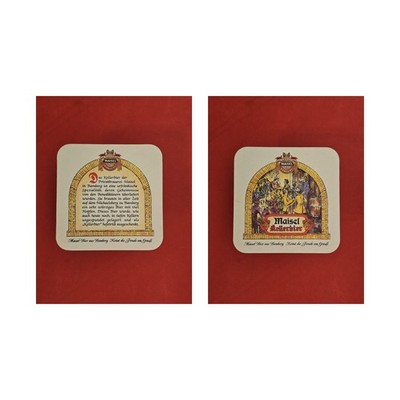 Maisel Bräu Bamberg crowns the joy of enjoyment brewery beer mat Beermat