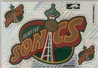 NBA stickers/decals of your favorite Team. Seattle Super sonics. ￼