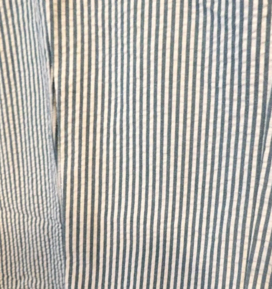 Polo Ralph Lauren Niños Talla 7 Vertical Rayas Seersucker Pantalones Logo Ajustable Cintura Foto 2 de 4