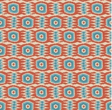 Linwood Omega Prints Casper Mandarin Printed Velvet.  2.7 Metres. (Ref: 0823)