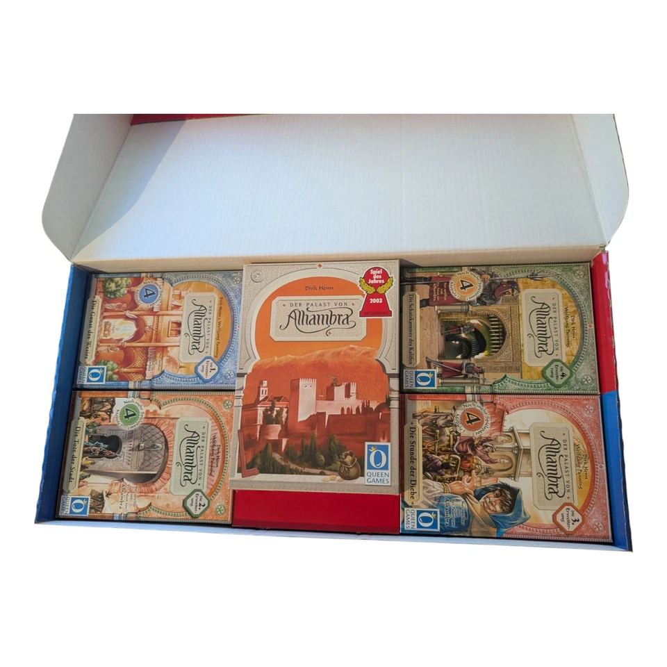 Alhambra Komplettset Basisspiel und vier Erweiterungen Queen Games KOMPLETT - Bild 3 von 4