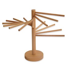 Wood Pasta Dryer Rack, Pasta Hanger Rack with 16 Suspension Rods Y5W57227