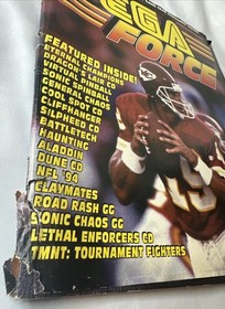 Sega Force Issue 4 Electronic Gaming Monthly Nov 1993 Joe Montana Cover