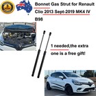 <!--F#f_0--> Front Bonnet Hood Lid Gas Strut for Renault Clio MK4 IV B98 Hatchback 2013-2019<!--F/-->