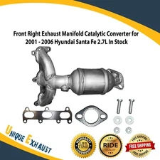 Front Right Manifold Catalytic Converter For 2001-2006 Hyundai Santa Fe 2.7L NEW