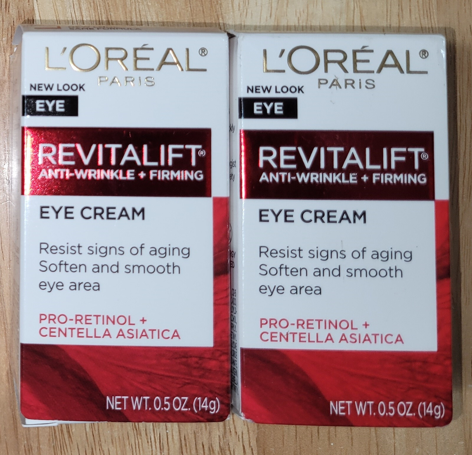 TWO L'Oréal Paris Revitalift AntiWrinkle Firming Eye Cream Pro Retinol