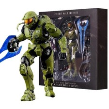Halo Master Chief Action Figure New John-117 Video Game Collectible Statue