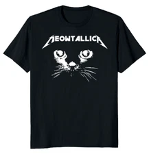 NEW LIMITED Meowtallica Cat Lover Funny Classic Novelty Tee M-3XL Fast Shipping