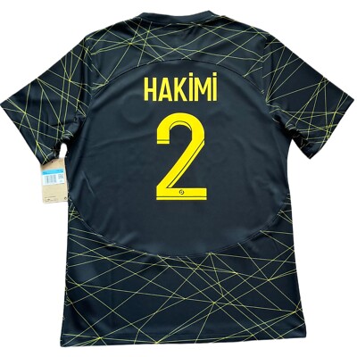 2022/23 PSG Fourth Jersey #2 Hakimi Medium Jordan Soccer League-1